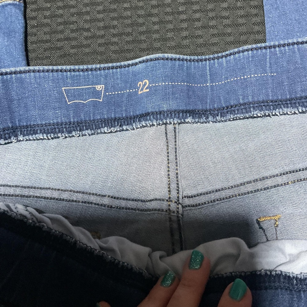 Levi's Jeans Womens 22W Blue Maternity Jegging High Rise Skinny Stretch Denim - Picture 3 of 11